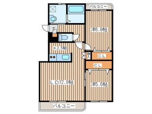 エムズＡ棟の物件間取画像